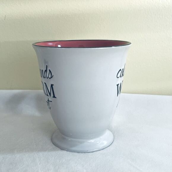 Cold Hands Warm Heart Coffee Mug Cup Tea Pedestal Coffee Cup Cocoa - Picture 4 of 8